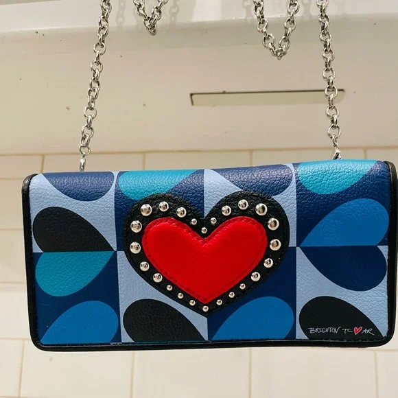 Brighton Fashionista Colorful Heart-Embellished Women's Bag